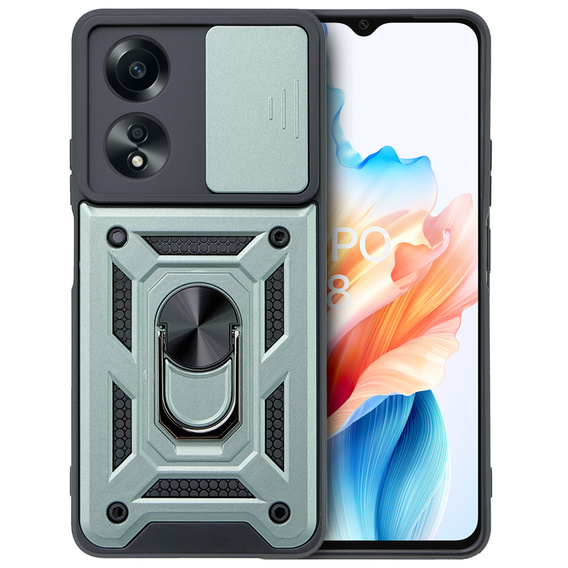 Чехол NOX Camera Slide Oppo A38 4G / Oppo A18 4G, CamShield Slide, зелёный