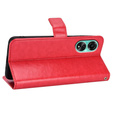 Откидной чехол для Oppo A98 5G, Crazy Horse Wallet, красный