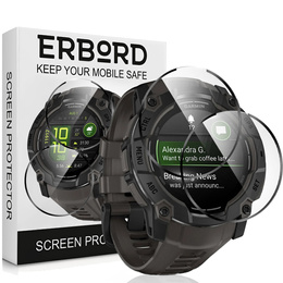 2x Гибридное стекло ERBORD для Garmin Instinct 3 50mm