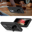 Чохол для Samsung Galaxy S21 Ultra, R-JUST CamShield Slide, броньований, чорний