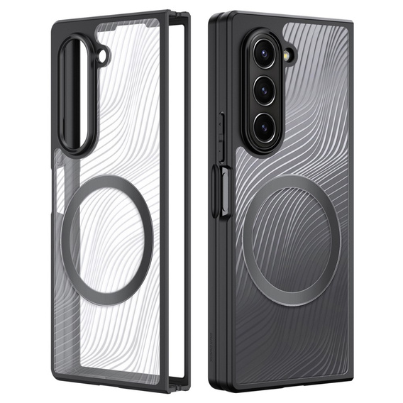 Чохол DuxDucis для Samsung Galaxy Z Fold6 5G, Aimo Case, для MagSafe, прозорий / чорний