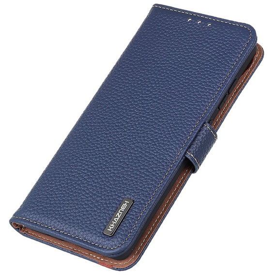 Чехол KHAZNEH RFID для OnePlus 12R, текстура личи, синий