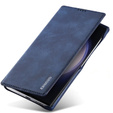 Откидной чехол для Samsung Galaxy S23 Ultra, ERBORD Retro, синий