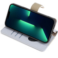 Чохол-книжка для iPhone 15 Pro Max, Wallet Zipper Pocket, з дзеркалом, м'яти