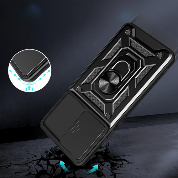 Чехол NOX Camera Slide Oppo A60, CamShield Slide, чёрный