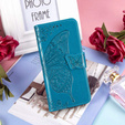 Откидной чехол для Oppo A40 / Oppo A40m, Butterfly, синий