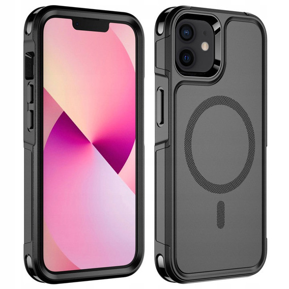 Чoхол до iPhone 12/12 Pro, MagForce MagSafe, чорний