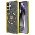 Чехол GUESS Magnetic IML Metal Glitter 4G Circle Triangle для Samsung Galaxy S25 Ultra