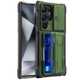 Чохол для Samsung Galaxy S24 Ultra, ERBORD SlideGuard with Card Holder, зелений