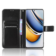 Футляр з клапаном для Realme 11 Pro 5G / Pro+ 5G, Crazy Horse Wallet, чорний