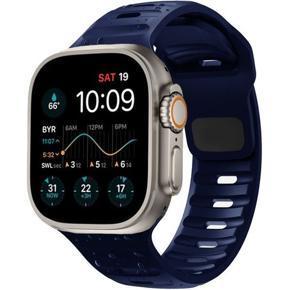 Ремінець  Hollow 22mm до Apple Watch 1/2/3/4/5/6/7/8/SE/ULTRA 42/44/45/49MM - Dark Blue