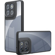 Чохол для Xiaomi Redmi 15 5G / 4G, із захистом камери, прозорий з чорними боковинами