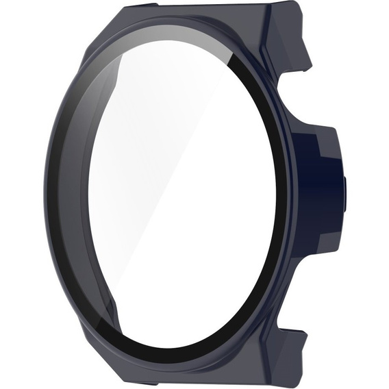 Силиконовый футляр со встроенным защитным стеклом до Huawei Watch GT 3 Pro 46mm, Dark Blue