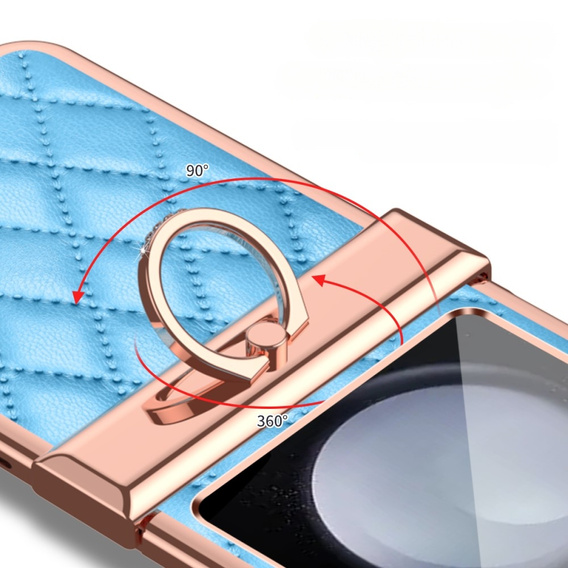 Чохол для Samsung Galaxy Z Flip5 5G, Electro Stitching, синій