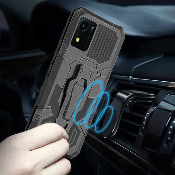 Чехол Hybrid KickStand для Vivo Y01, Black