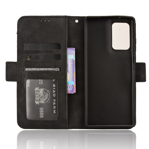 Футляр з клапаном для Motorola Edge 50 Fusion 5G, Card Slot, чорний