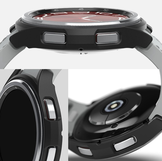 Чехол Ringke для Samsung Galaxy Watch 6 Classic 43mm, Slim, 2-Pack, clear / black