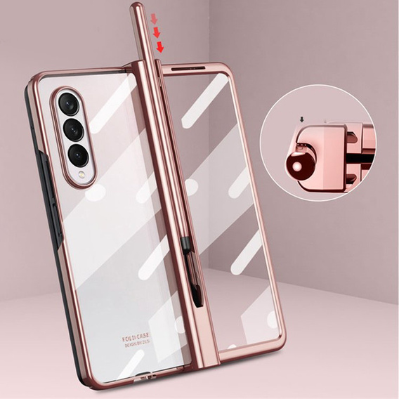 Чохол Clever Design для Samsung Galaxy Z Fold 4 5G, рожеве золото 