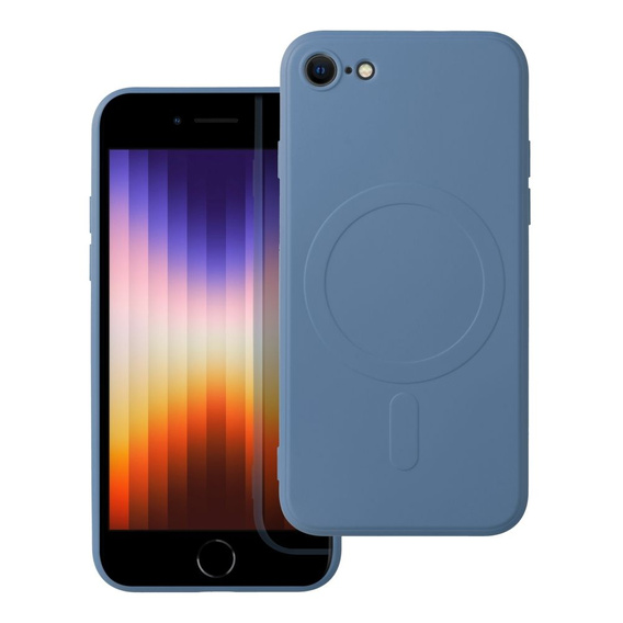Чoхол Silicone до iPhone 7/8/SE/SE 2022, MagSafe, Blue