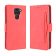Откидной чехол для Xiaomi Redmi Note 9, Card Slot, красный