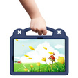 Детский чехол для Samsung Galaxy Tab S10 Lite / S10 FE / S9 FE, Cute Patterns, с подставкой, тёмно-синий