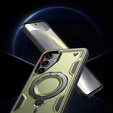 Чохол для Samsung Galaxy S24 FE, Military MagSafe, зелений