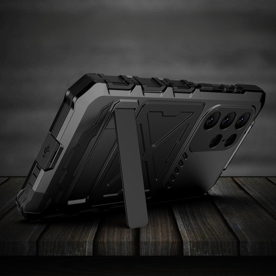 Бронированный чехол для Samsung Galaxy S24 Ultra Military Kickstand, чёрный