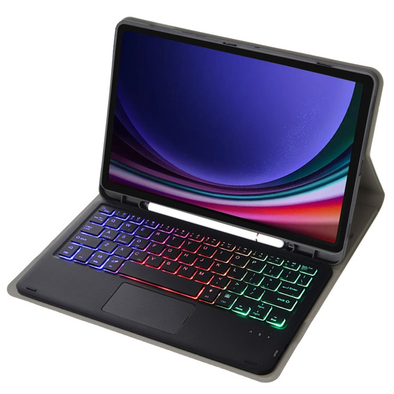 Чехол + клавиатура Samsung Galaxy Tab S9 FE X510 / X516, with touchpad, чёрный