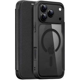 Чехол Dux Ducis для iPhone 17 Pro, Skin X Pro, с откидной крышкой, для MagSafe, черный