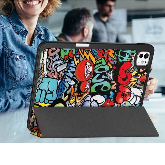 Чохол для iPad Pro 11 2024, Smartcase, graffiti