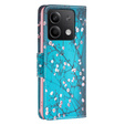 Откидной чехол для Xiaomi Redmi Note 13 5G, Wallet, Sakura синий