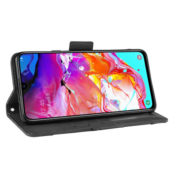 Футляр з клапаном для Samsung Galaxy A20s, Card Slot, чорний