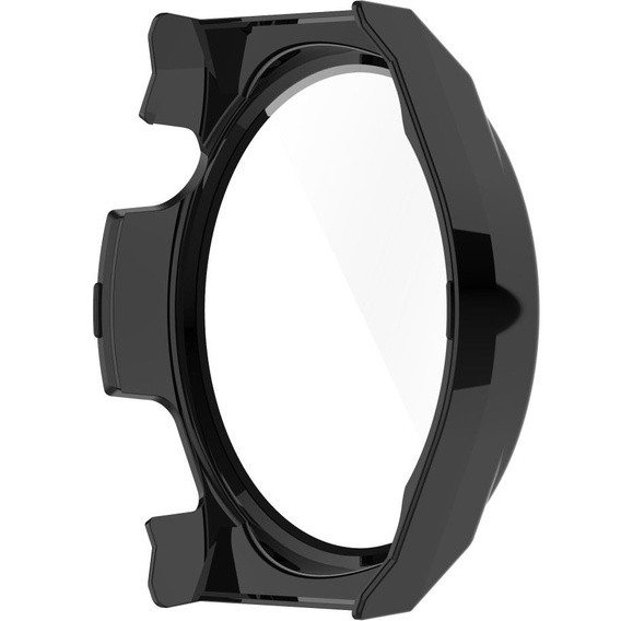 Силиконовый футляр со встроенным защитным стеклом до Huawei Watch GT 3 Pro 46mm, Black