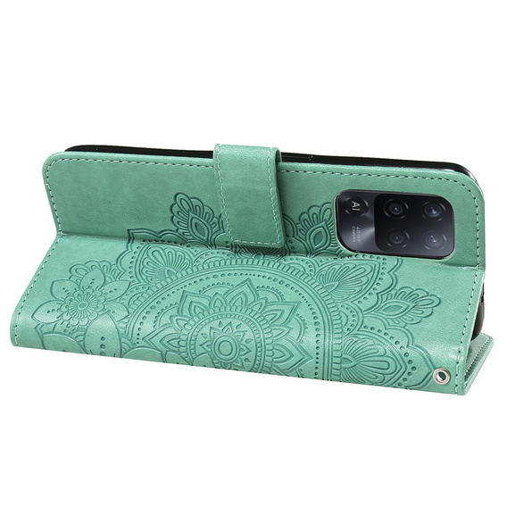 Чохол-книжка для Oppo Reno5 Z / A94 / A95 5G, Mandala, зелений