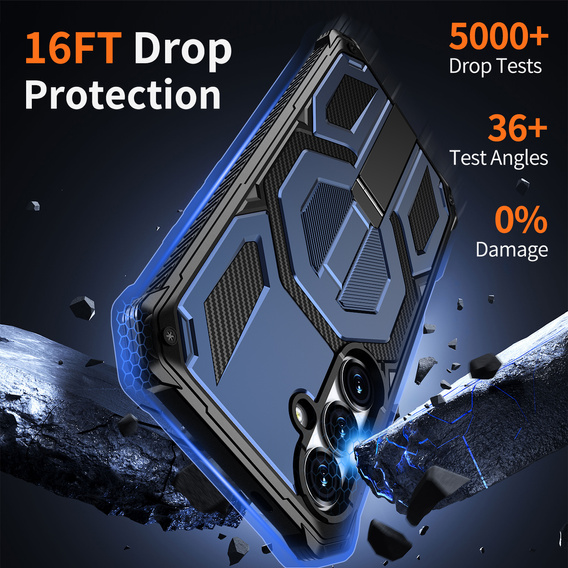 Защитный чехол с подставкой, совместимый с MagSafe, для Samsung Galaxy S25 FE