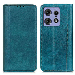 Флип-кейс для Motorola Edge 50 Pro, Split Leather, зелёный