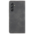 Чехол для Samsung Galaxy A54, ERBORD Vintage, бумажник с клапаном, чёрный