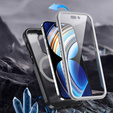 Чохол для iPhone 15 Pro, броньований Full Protect 360° для MagSafe, скло для екрану, чорний