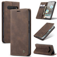 Чехол CASEME для Google Pixel 7 Pro, Leather Wallet Case, коричневый