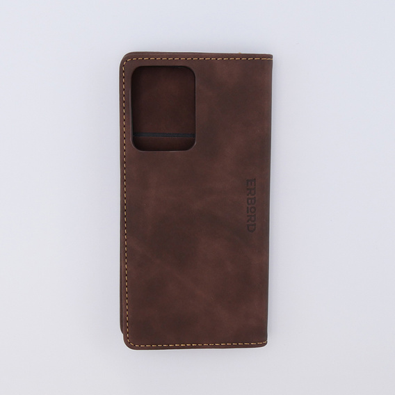Чохол для Xiaomi Redmi Note 12 5G / Poco X5 5G, ERBORD Vintage, гаманець з клапаном, кава
