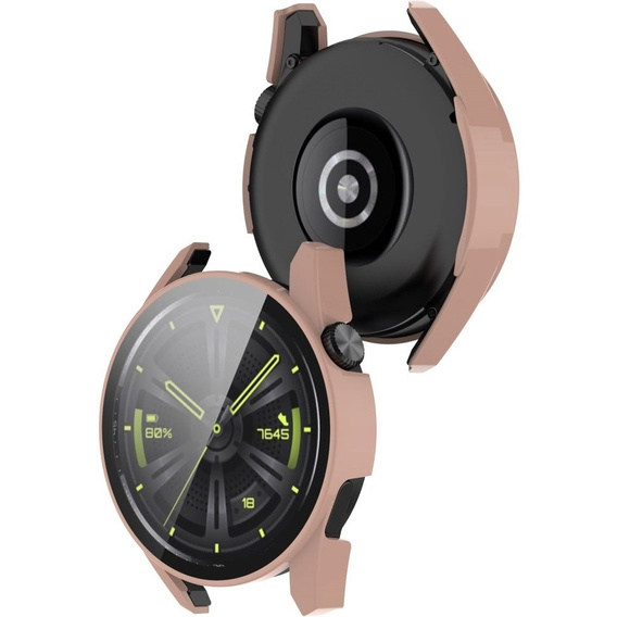 2в1 чехол и защитное стекло для часов Huawei Watch GT 3 46mm, Pink