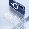 Чохол для Samsung Galaxy A17 5G, для MagSafe, посилений, прозорий