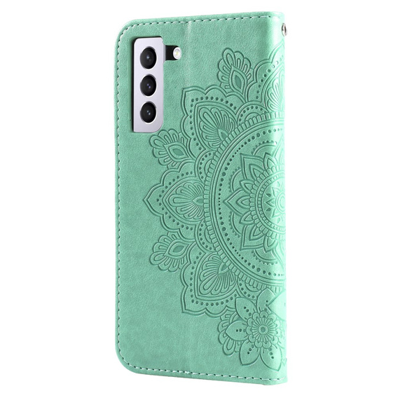 Откидной чехол для Samsung Galaxy S21 FE, Mandala, зелёный