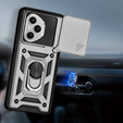 Чехол NOX Camera Slide Honor 400 Pro 5G, CamShield Slide, серебряный