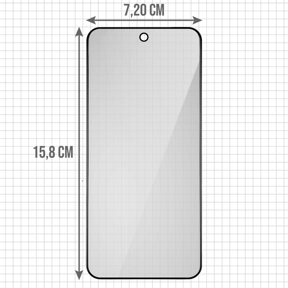 Закаленное стекло ERBORD Anti-Spy (2 шт.) для OnePlus 15
