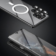 Магнітний чохол Dual Glass MagSafe для Samsung Galaxy S24 Ultra, чорний