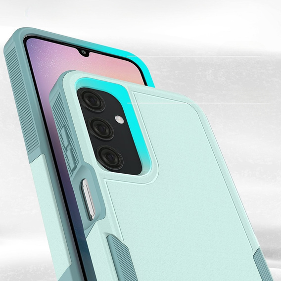 Броньований чохол для Samsung Galaxy A25, двошаровий, монетний + скло 9H