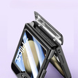 Чехол со стеклом для Samsung Galaxy Z Flip5 5G, PC Case, чёрный