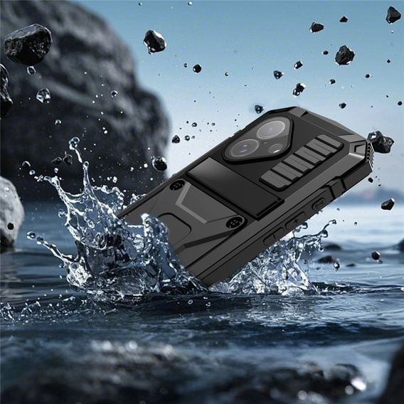 Чохол R-JUST з підставкою та вбудованим склом для iPhone 17