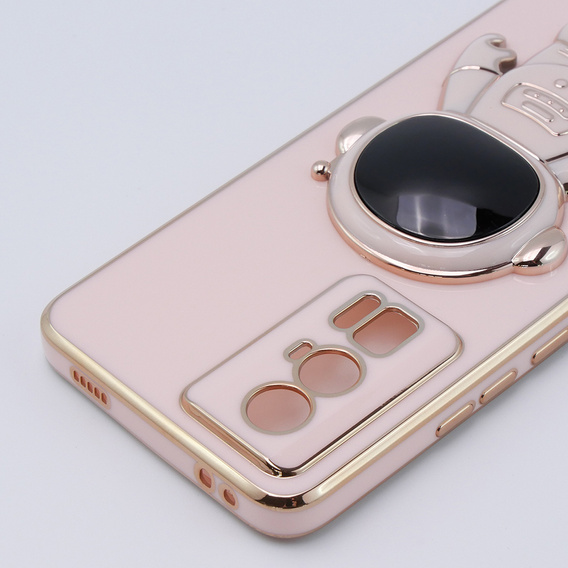 Чехол до Xiaomi Poco F5 Pro, Astronaut, розовый